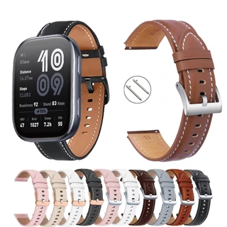 Pulseira 22mm de Couro para Smartwatch Amazfit Bip 6 de Engate Rapido