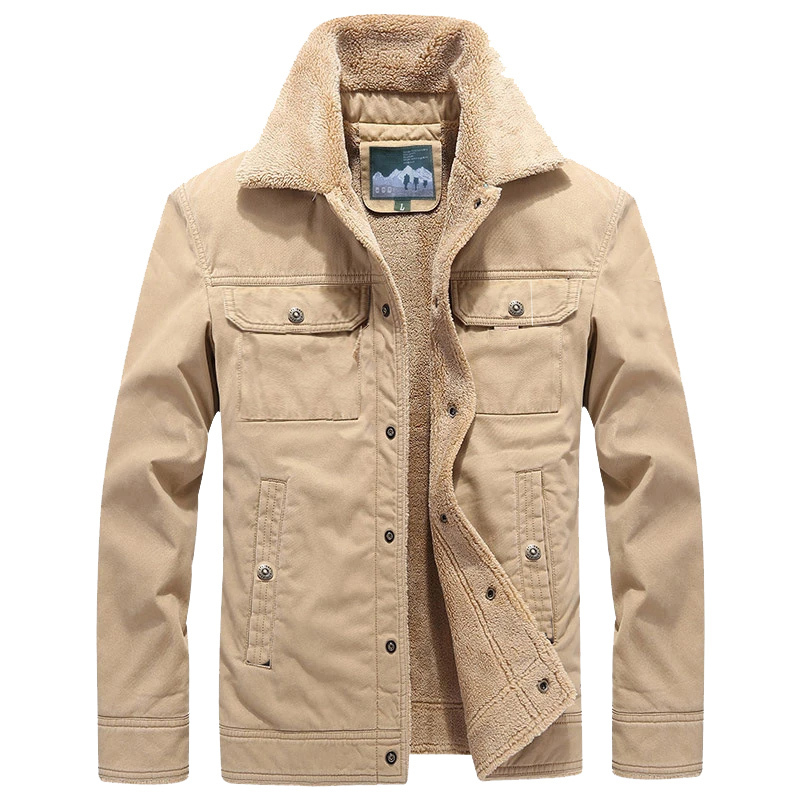 Jaqueta Bomber De Sarja Forrada Slim Fit Importada Frio