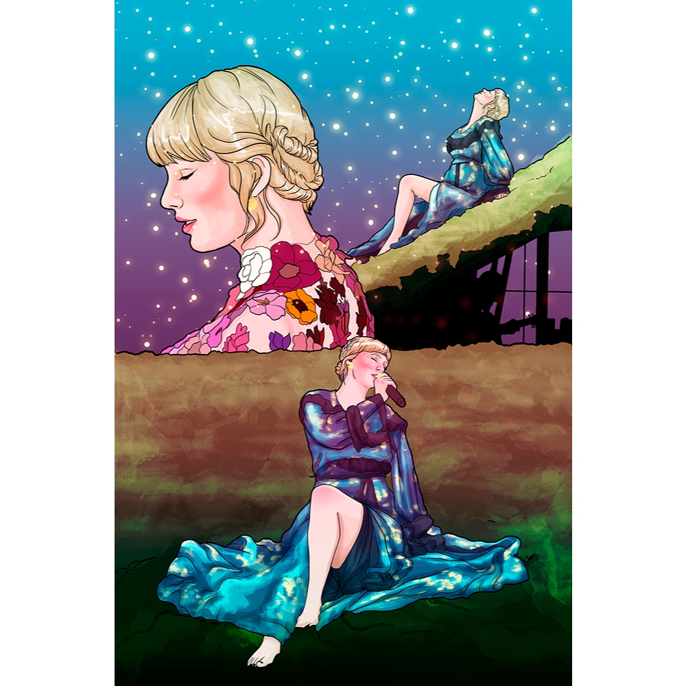 Mini Print e Pôster Taylor Swift reputation | Lover | folklore