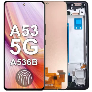 Tela Touch Display Lcd Compatível Galaxy A53 5g A536 Com Aro Pronto Entrega + Película De Vidro 3D