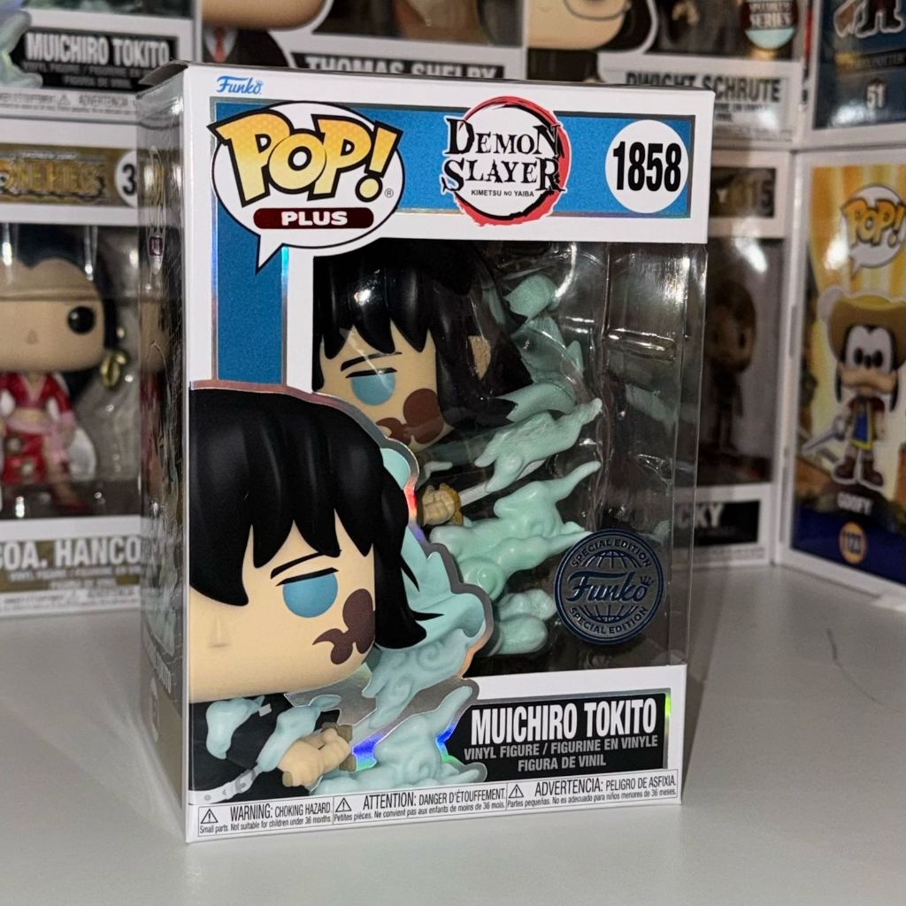 Demon Slayer   Muichiro Tokito Glow In The Dark 4" Pop! Enamel Pin By - Foto 2