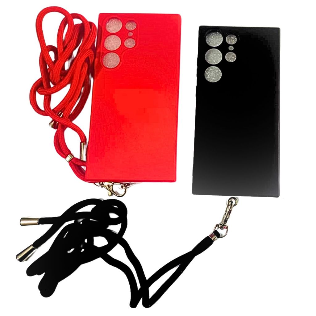 Capinha Capa Para S23 Ultra S24 Ultra Cordão Silicone Case Aveludada Protetora Alça Suporte Came Pel
