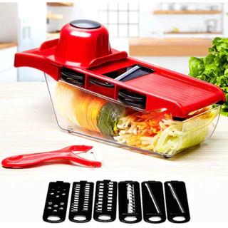Mandoline Profissional Cozinha Slicer Aço Inox 10 em 1 Fatiador Cortador Ralador De Legumes Alimentos-envio imediato