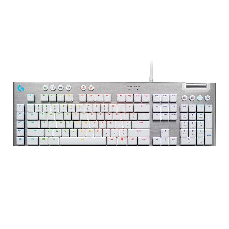 Teclado Mecanico Gamer Logitech G815, RGB, Branco, 920-011354
