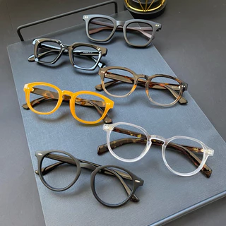 Le Lishe armação para óculos de grau versátil unissex retrô vintage estilo moderno clássico intelectual minimalista
