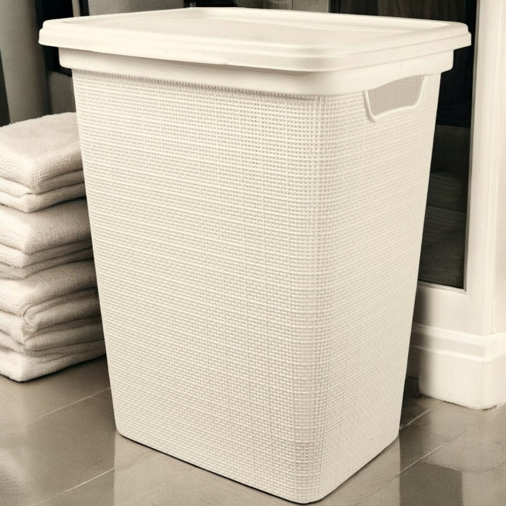 洋楽 j Cesto de Roupa Suja 45L Juta C/ Tampa Resistente jaguar (entrega