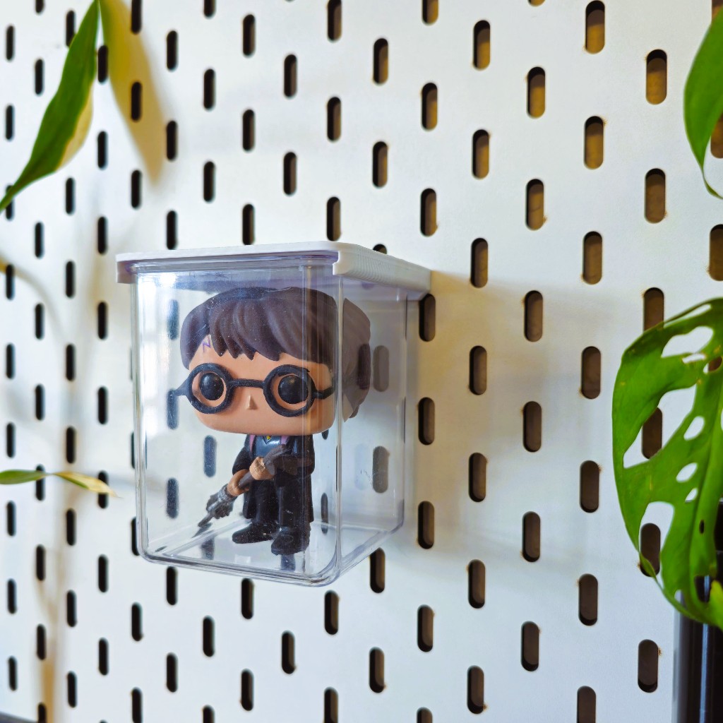 Potão Transparente Grande Organizador para Painel Pegboard