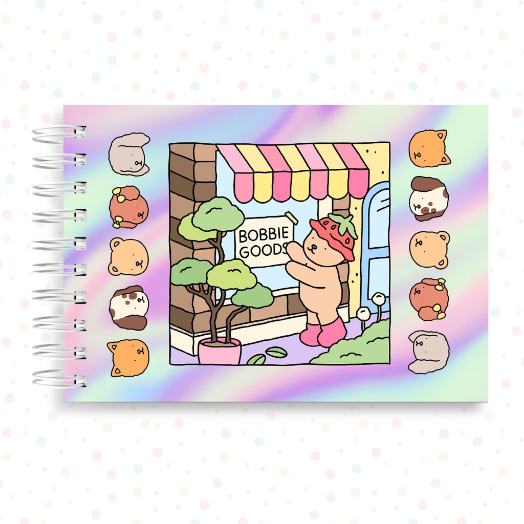 Livro Colorir Bobbie Goods Holográfico 100 Páginas 180g Capa Dura + Acetato Envio Rápido