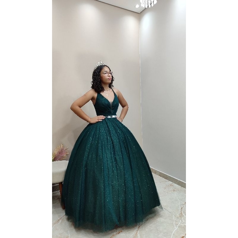 Princesa Tiana Vestido De Princesa Para Festa De Quinze Anos Roupa