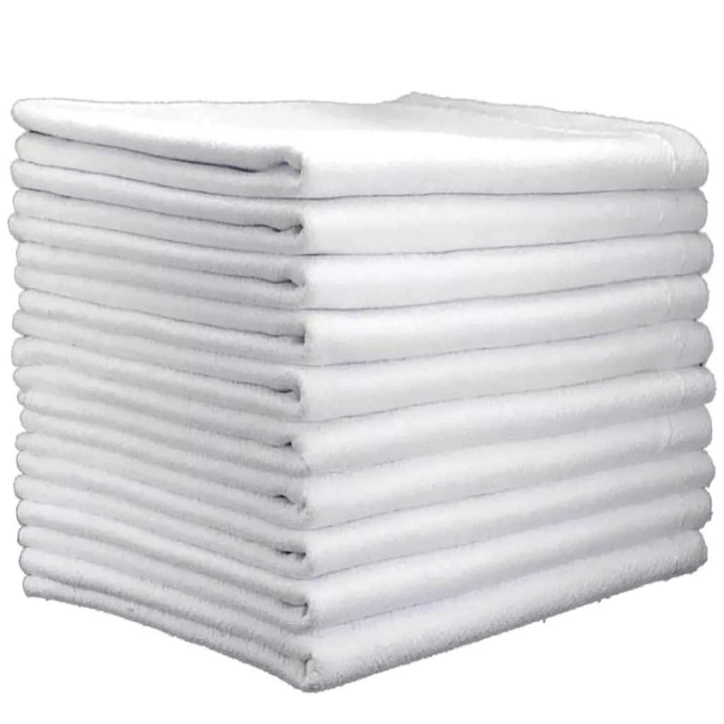 Kit Pano Chão Saco Alvejado Duplo Medio Resistente Algodão Branco