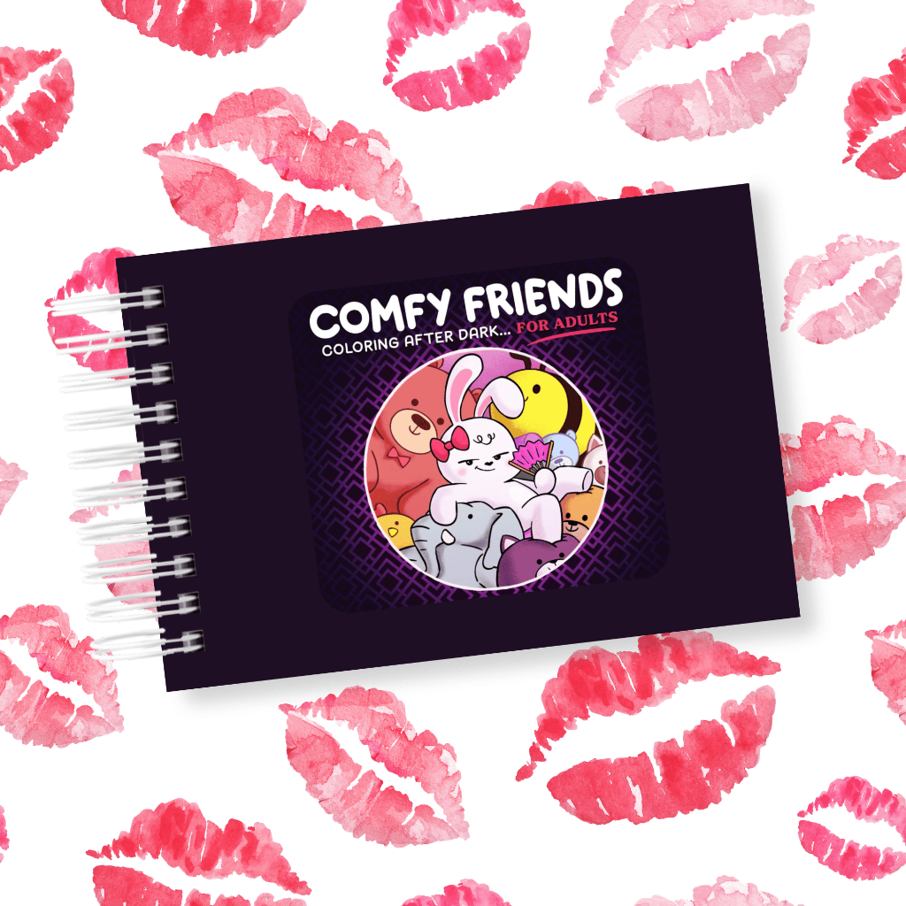 Livro Colorir Comfy Friends After Dark - 40 folhas Completo - A5 ...