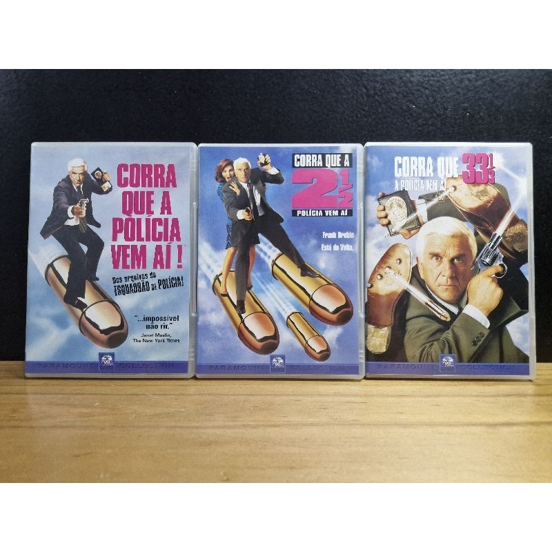 CORRA QUE A POLÍCIA VEM AÍ! TRILOGIA DVD ORIGINAL | Shopee Brasil