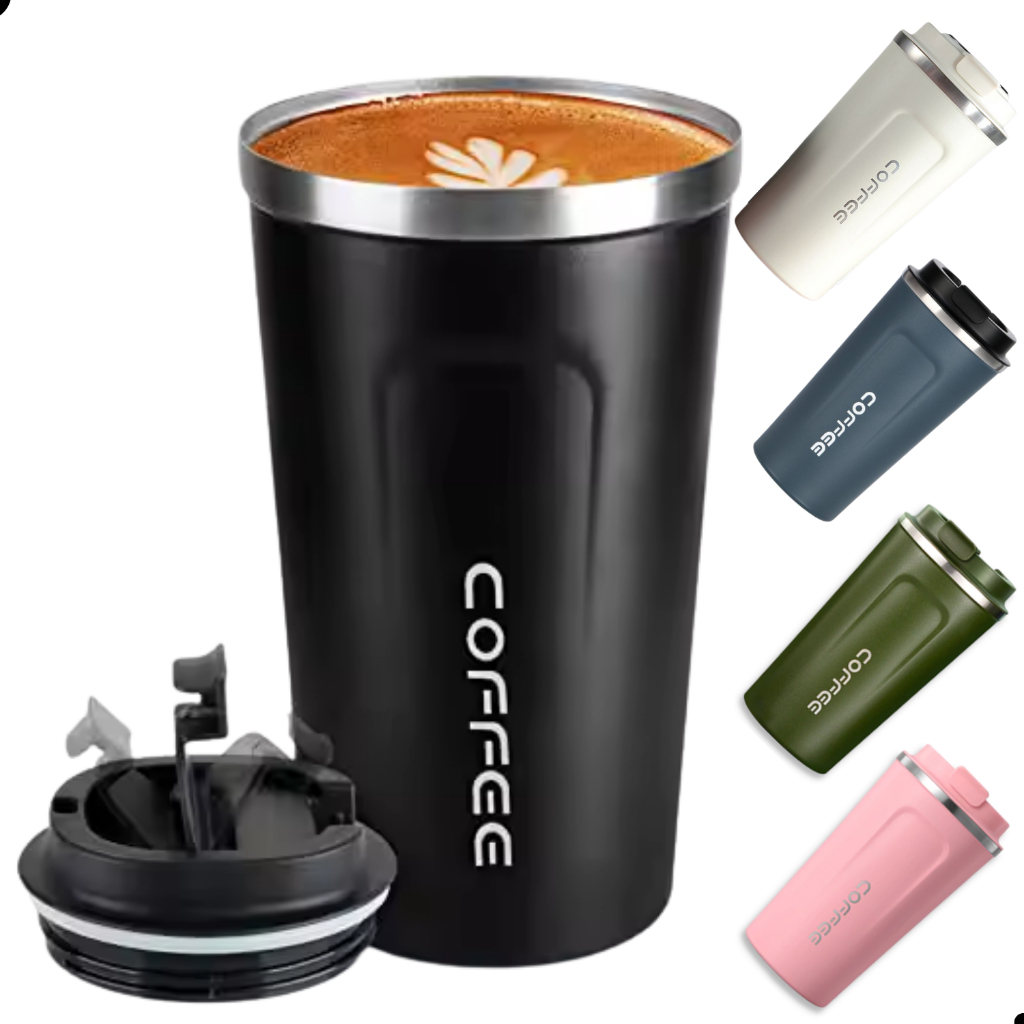 Copo Infusor Térmico De Aço Inox Vacuum Coffee Mugs Caneca Café