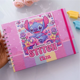 Livro de Colorir Stitch 100 Folhas / 50 Folhas 180g Caderno de Desenho Pintura Coloring Book em Oferta na Shopee