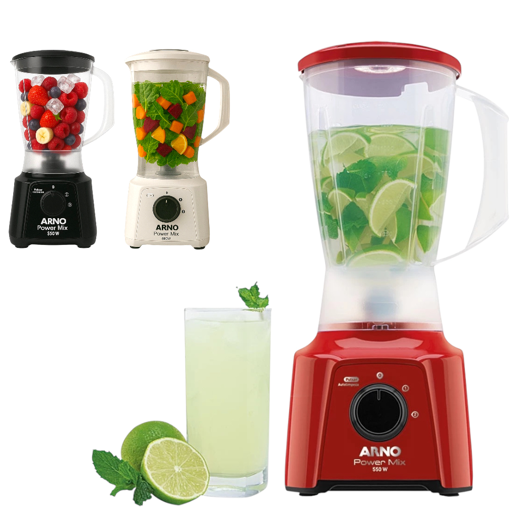 Liquidificador Arno Power Mix 2 Litros Copo Plástico 550w Potente