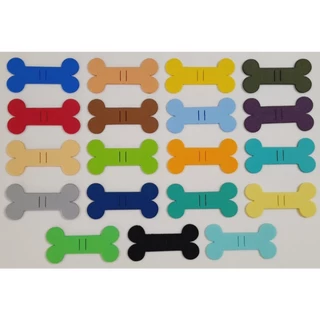 Kit 100 Gravatas OSSO Pet Eva lisa para cão e gato Pet Shop 9cm Atacado