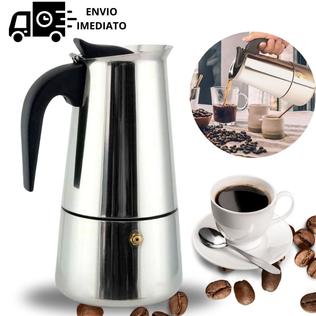Cafeteira Italiana de INOX Café Expresso 9 Xícaras Cafeteira Italiana ...