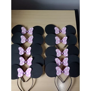 kit 10 Tiaras Minnie rosa em Eva.