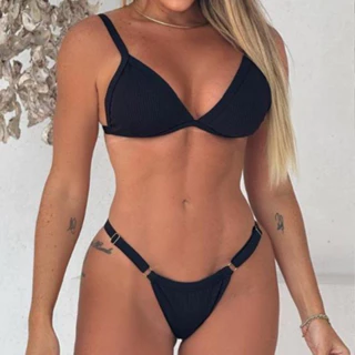 Conjunto Biquíni de Fita Fio Dental Marquinha com Regulagem PROMOÇÃO em Oferta na Shopee