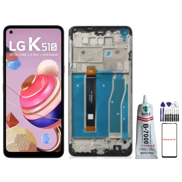 Für LG K51S K510 LMK510EMW Display Komplettes Bildschirm LCD + Touch