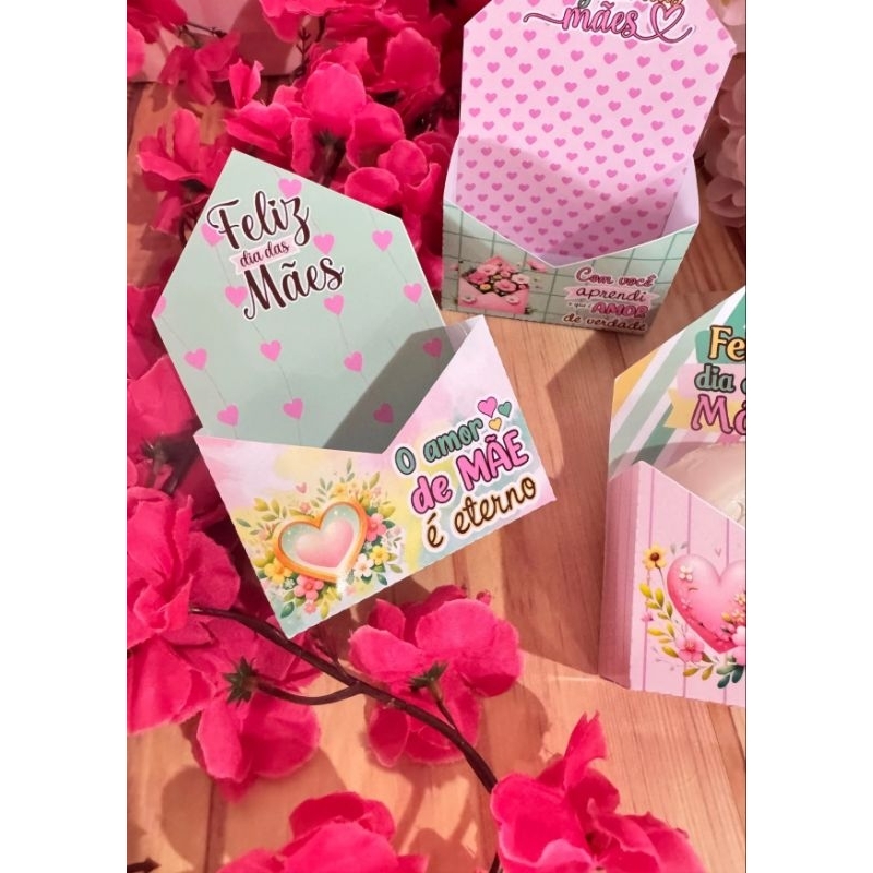 10 caixas  envelope para sabonete ou bombom - Dia das mães - SOMENTE A CAIXA - ENVIO EM 3 DIAS ÚTEIS em Oferta na Shopee
