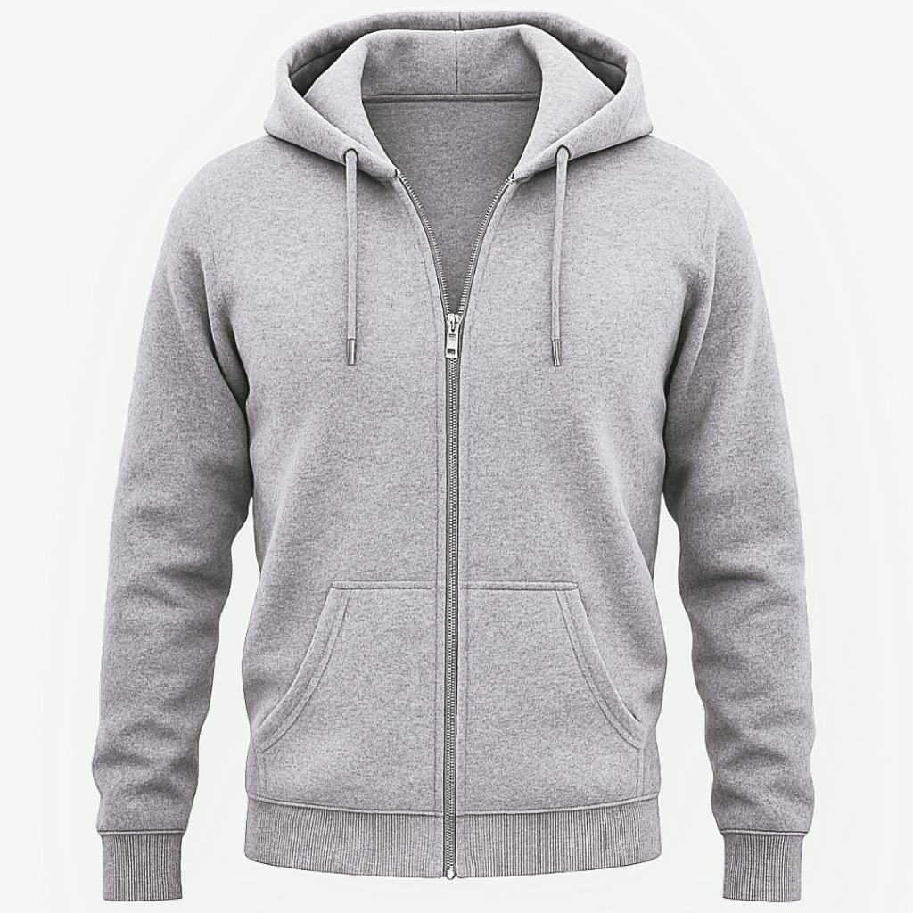 Moletom Ziper Masculino Estilo Jaqueta Casaco Aberto Com Capuz e