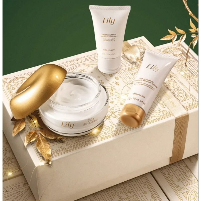 Kit presente lily boticario acetinado | Shopee Brasil