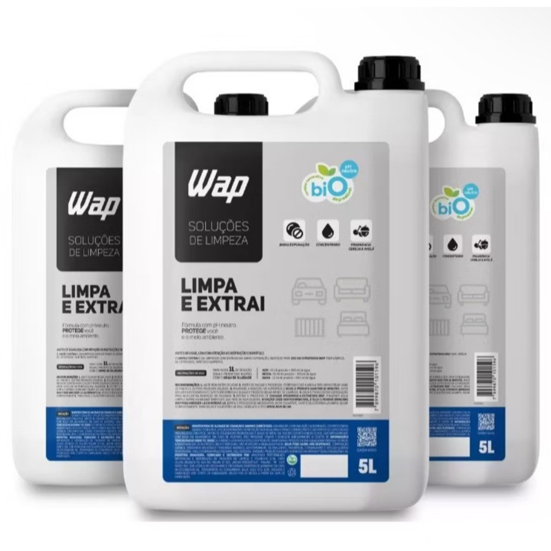 Detergente CONCENTRATO para extratoras Universal 5L Essência de Cereja ...