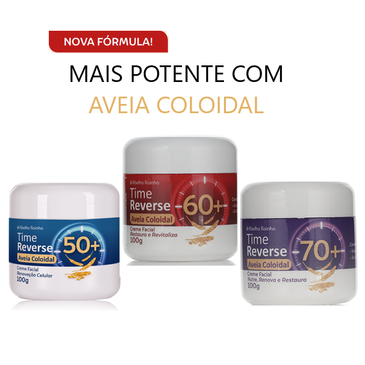 Linha Time Reverse Creme Facial Rejuvenescedor Abelha Rainha -100g
