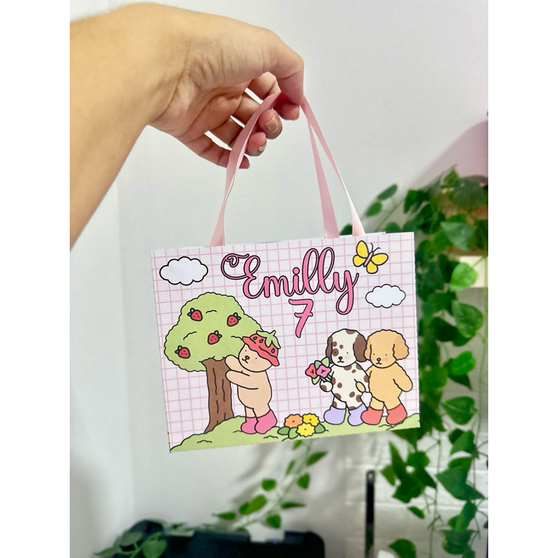 Sacolinha Personalizada Boobie Goods Festa Bobbie Goods