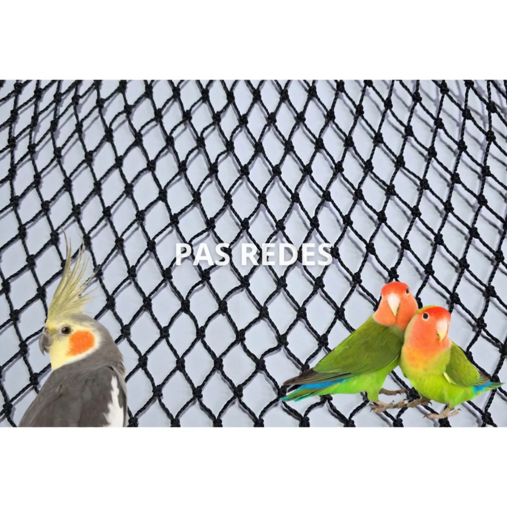 Kit Completo Rede De Proteção Calopsitas, Aves, Agapornis - Malha 2 CM
