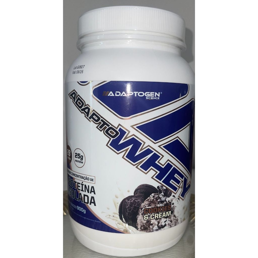 Adapto Whey 3w 900g Cookies & Cream | Shopee Brasil