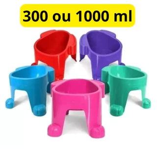 Comedouro ou Bebedouro Elevado Para Cachorros 1000 OU 300 ML Médio e Grande e pequeno Porte e gatos