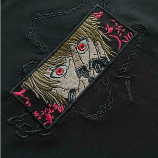 Camiseta Hunter x Hunter Kurapika Bordada Oversized 100% Algodão Streetwear
