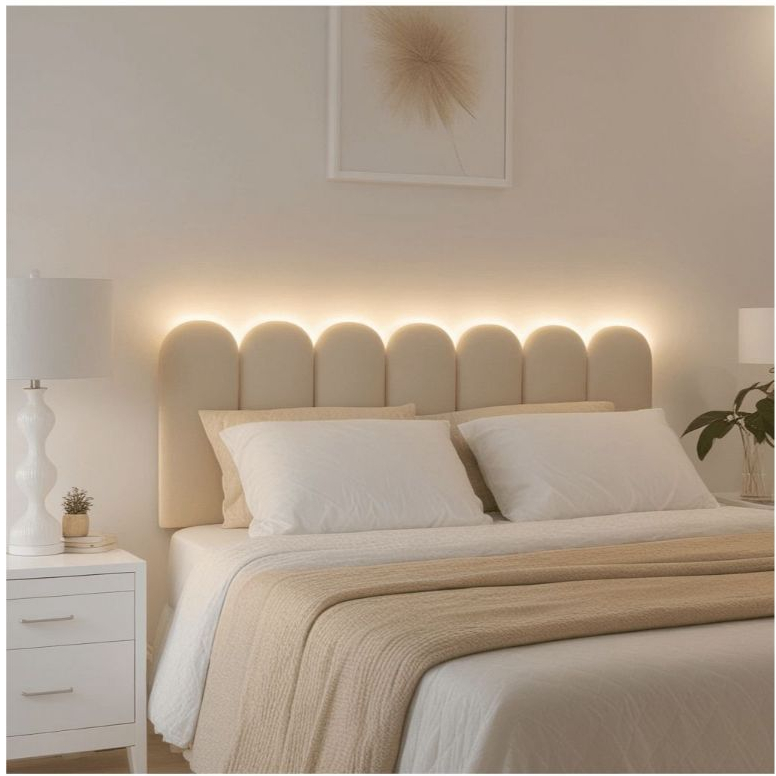Cabeceira Nuvem Decorativa – Disponível para Cama Solteiro, Casal, Queen e King - Envio Rápido