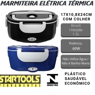 Marmiteira Marmita Elétrica Térmica 1,5L 60W Bivolt Prático Com Colher Saudável E Econômico em Oferta na Shopee