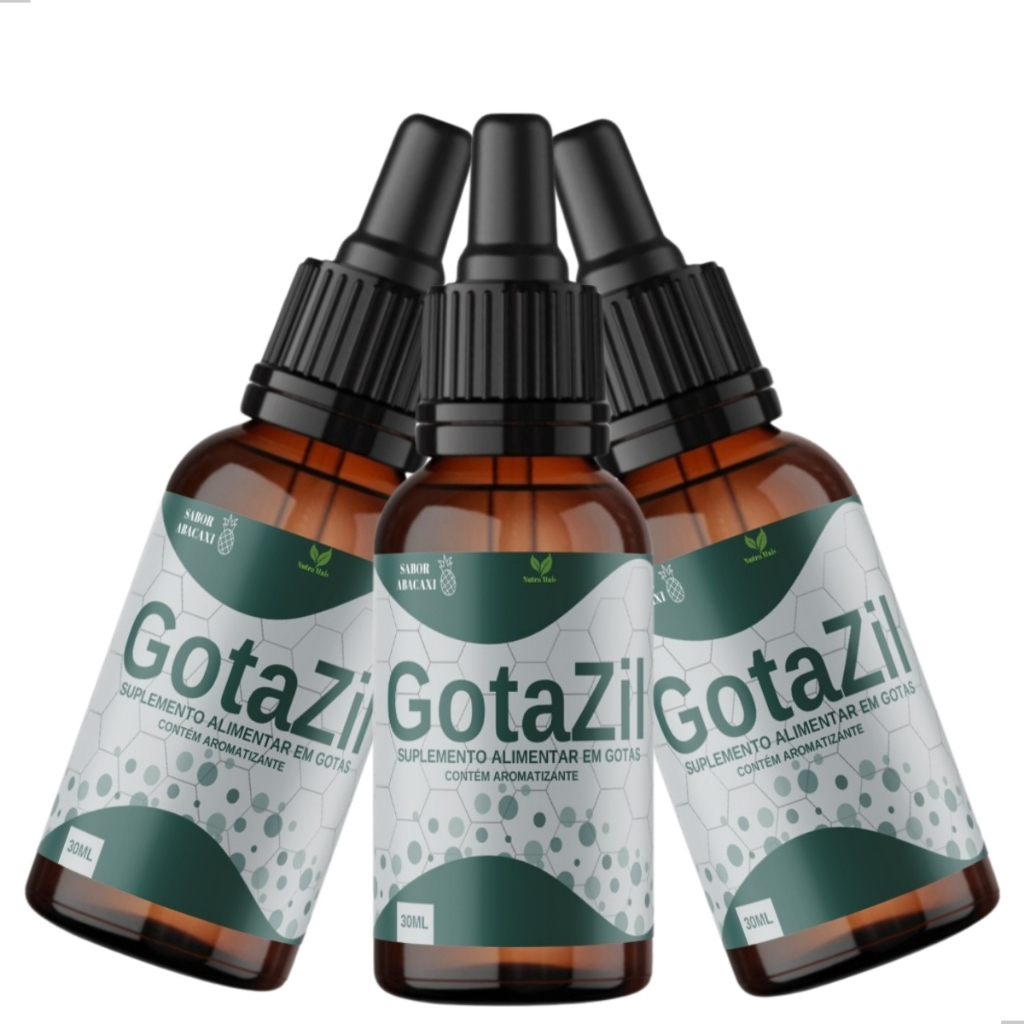 Kit 3 Gotazil Original Suplemento Natural Em Gotas | Shopee Brasil
