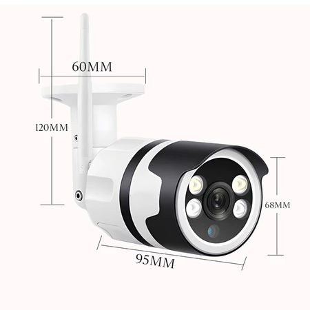 Camera Wifi Ip Externa Ip66 A Prova D'agua Yoosee 1080p Marisa