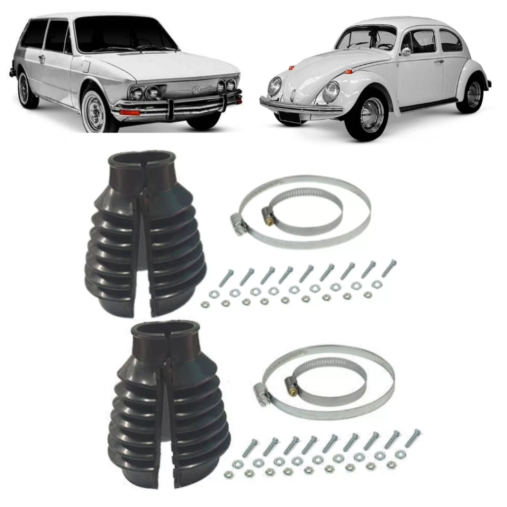Kit Par Coifa Eixo Cambio Fusca Todos Variante Brasilia Kombi ORIGINAL ...