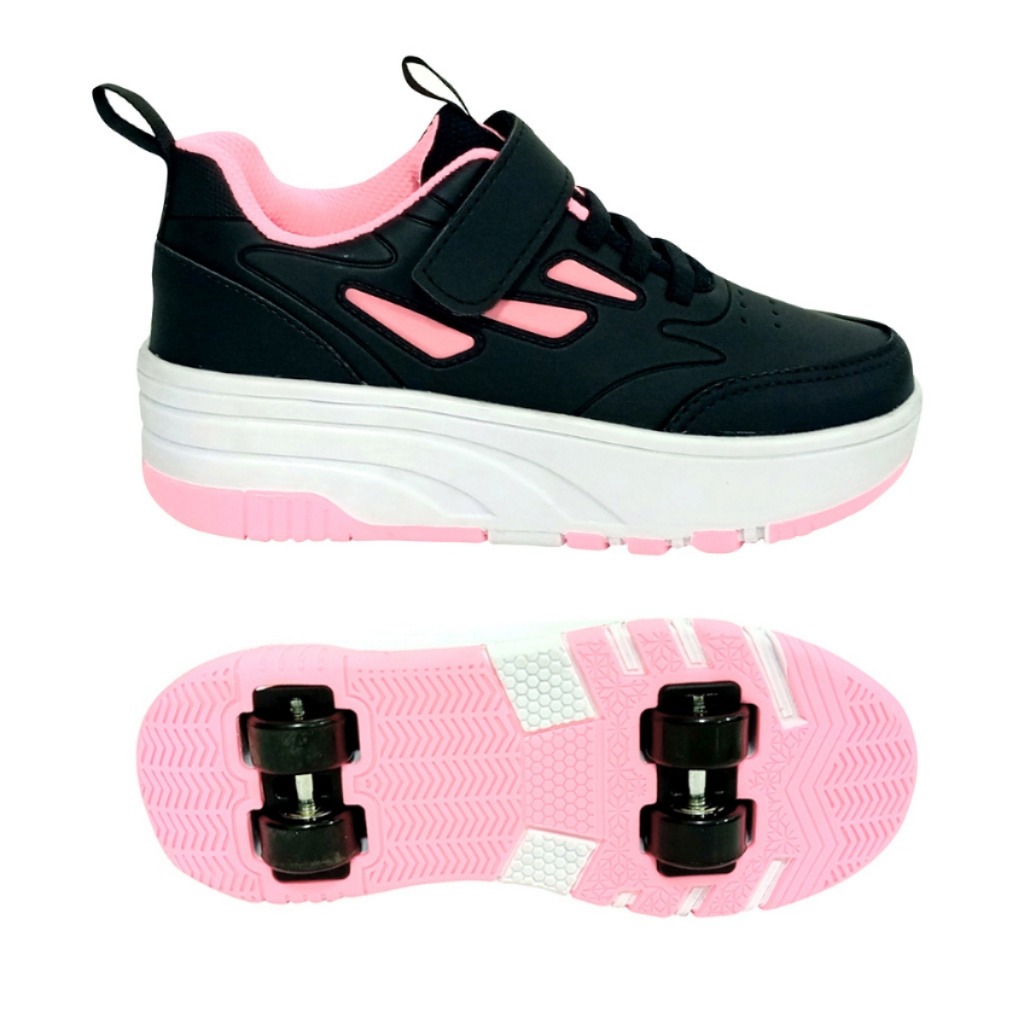 Sapato de Rodinhas Infantil Rodas Super Macio e Seguro 28 Ao 37