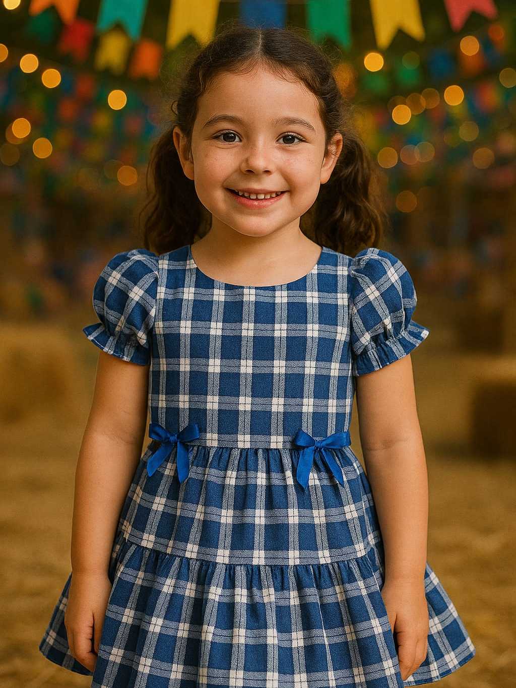 Xadrez Rosa Laos Vestido Longo Festa Junina Infantil Vestido Infantil Menina  Xadrez Festa Junina Menina Caipira, image size:1024x1365