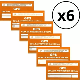 Carne GPS INSS Guia Da Previdência Social 12 Folhas Carbonado
