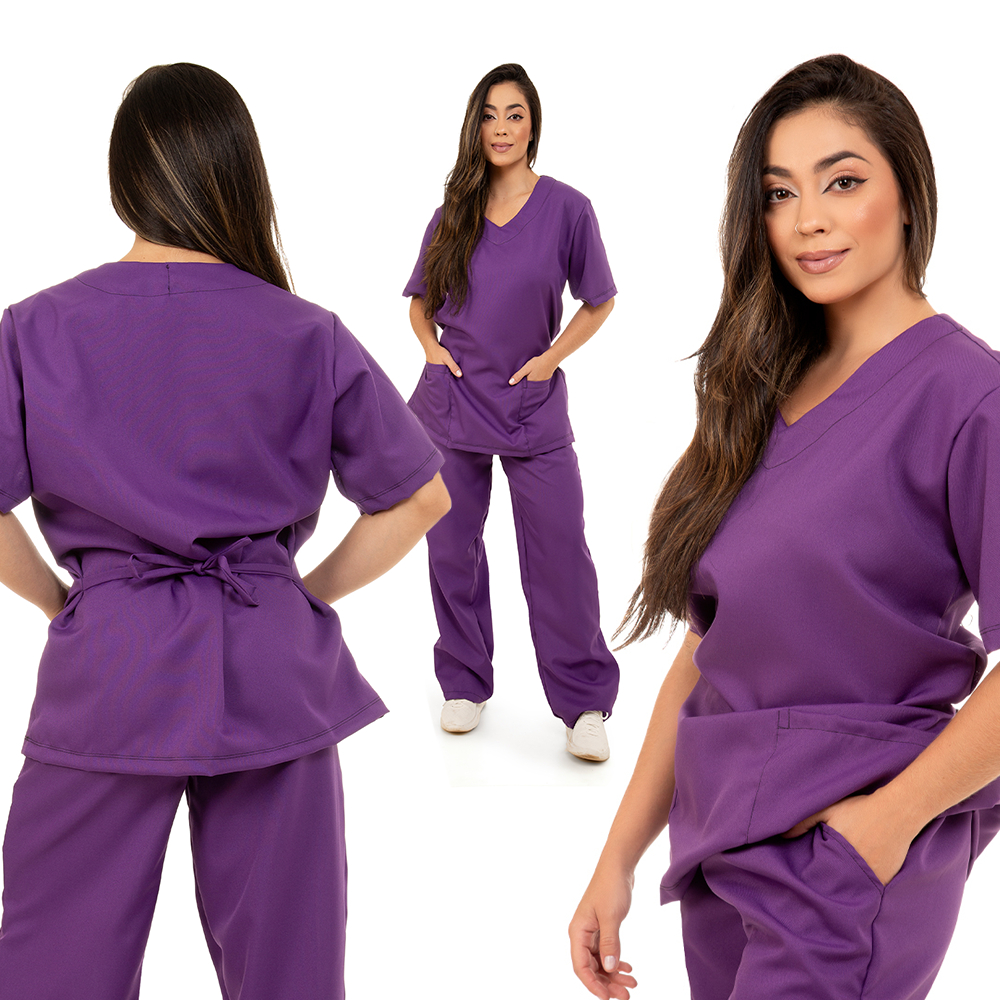 Uniforme Scrub Pijama Cirúrgico Enfermagem Escolha Unissex Cuidador ...