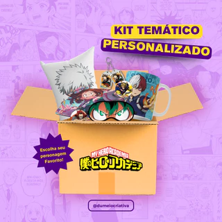Kit Temático Personalizado - Anime Boku no Hero com Até 25 Itens – Tamanhos P ao GG