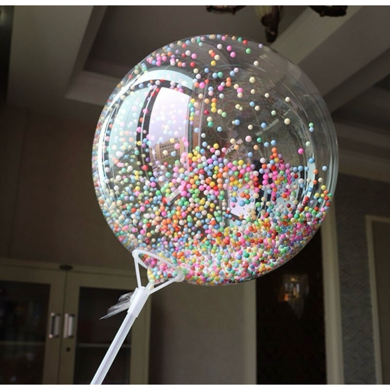 Balão Bubble Transparente 10 Polegadas | Balão Decorativo para Festa ...