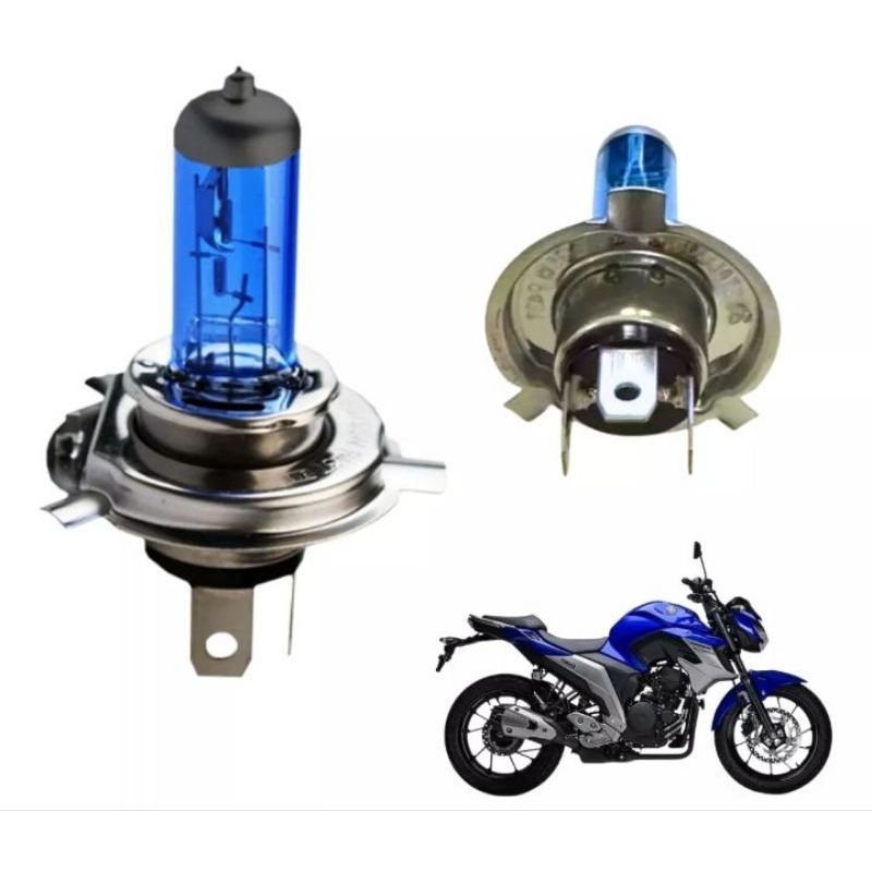 Lâmpada super Branca para moto H4 35w | Shopee Brasil