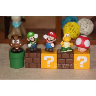 Super Mario Bros Figuras de ação PVC para crianças, decoração criativa, brinquedos do jogo em Oferta na Shopee