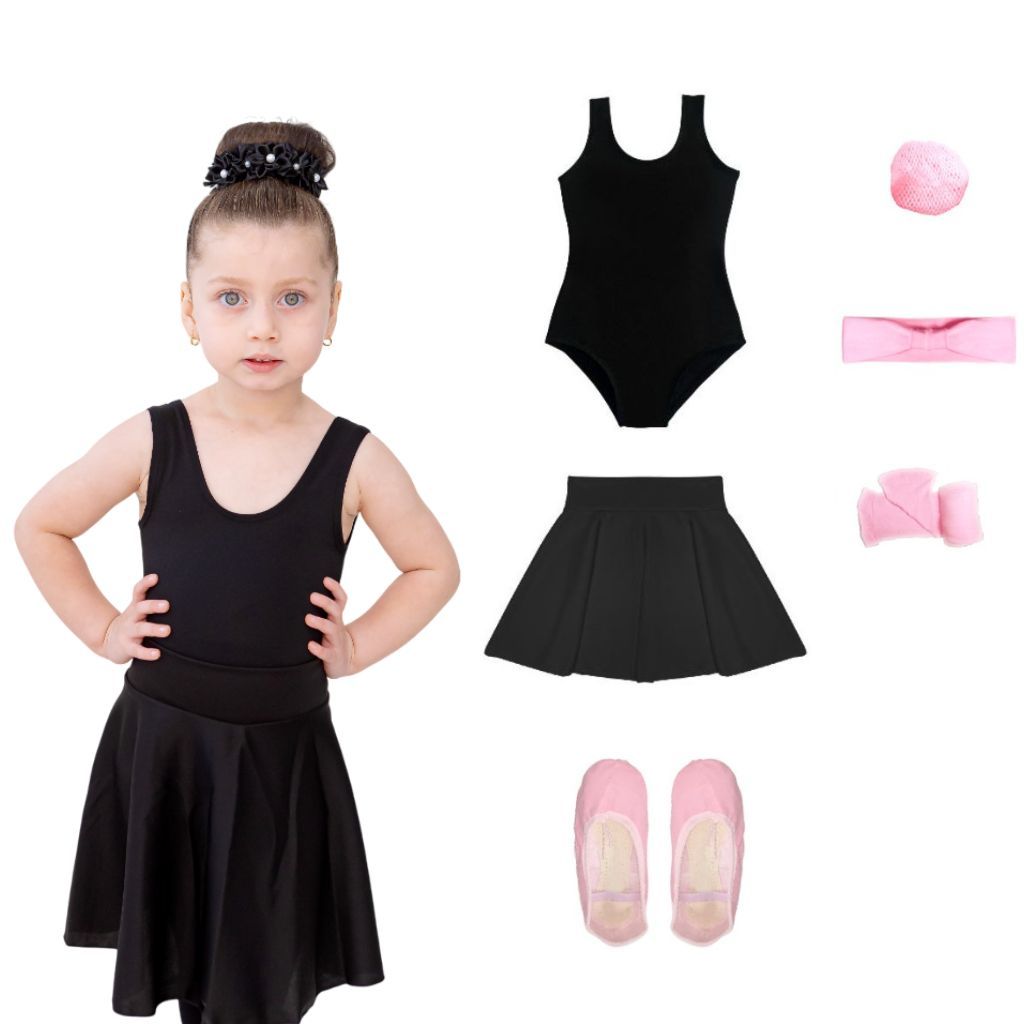 Kit Ballet 6 Itens Infantil /Juvenil Iniciante Duas Cores | Shopee Brasil