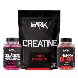 Kit Creatina Monohidratada 500g 100% Pura + Therma Burn 120 Capsulas + Colageno Hidrolisado - Dark Lab