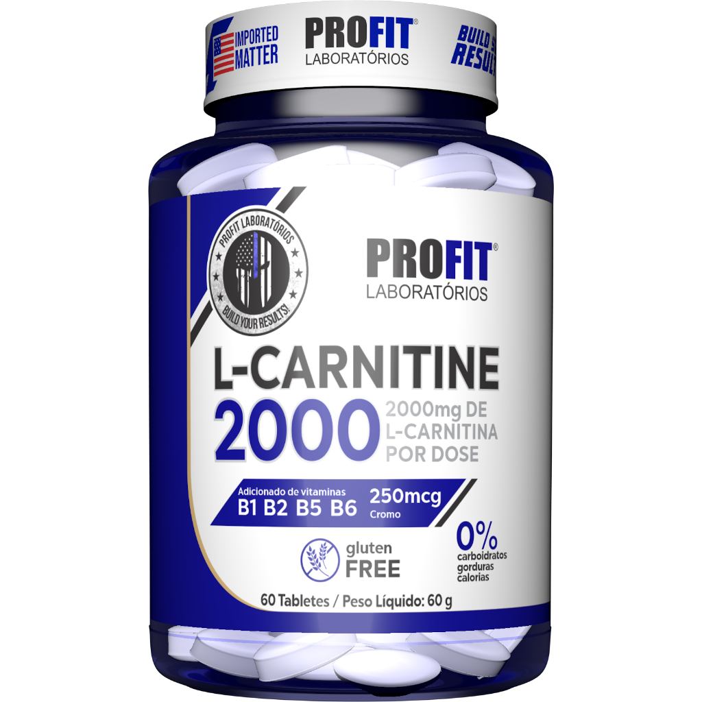 L carnitina 2000 Pote 60 Capsulas Profit Labs